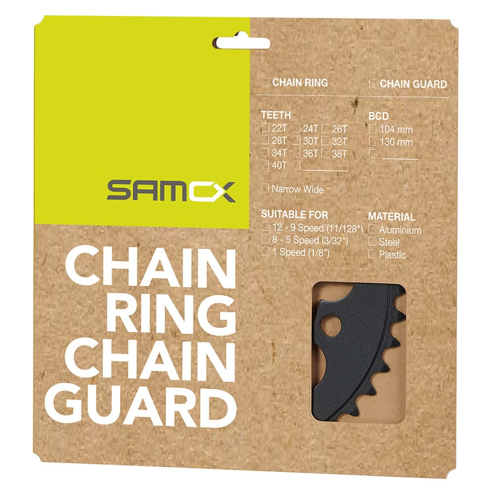 Samox Steel e-Bike Chainring Black 44T