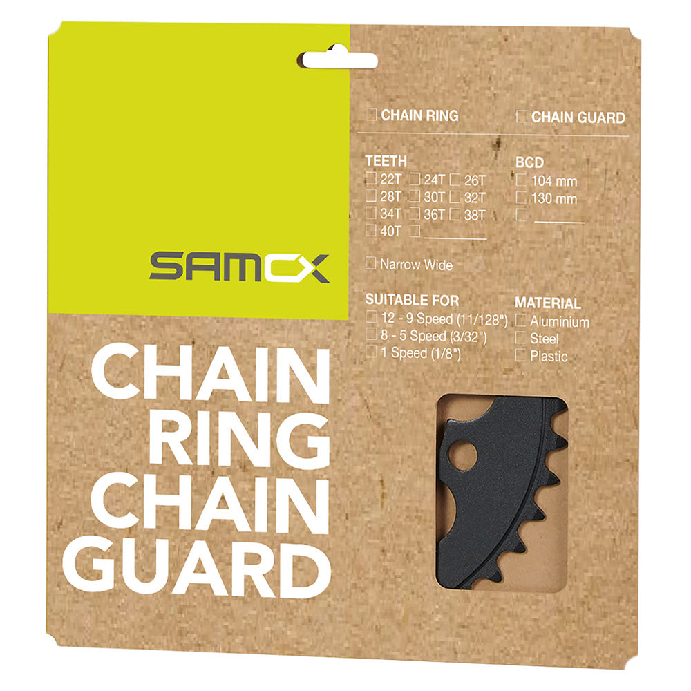 Samox Steel e-Bike Chainring Black 42T