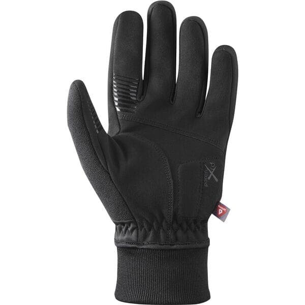 Shimano Clothing Unisex, WINDSTOPPER© PRIMALOFT© Gloves, Black, Size M
