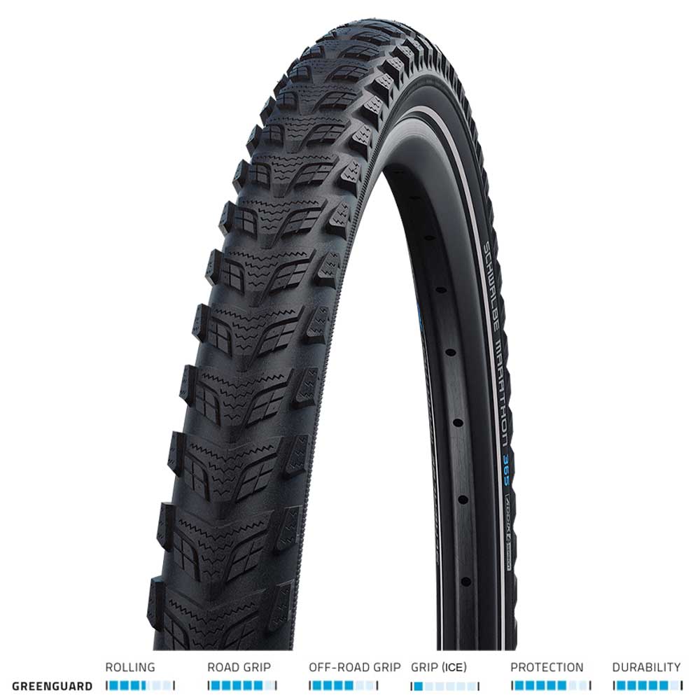 Schwalbe Marathon 365 G/Guard 28x1.75 Blk/Refl