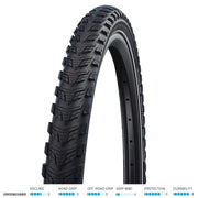 Schwalbe Marathon 365 G/Guard 28x1.75 Blk/Refl