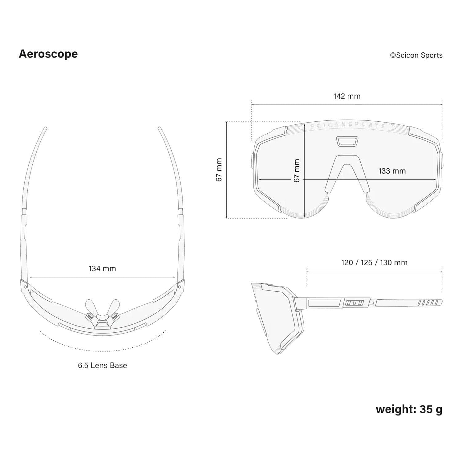 Scicon Sports Aeroscope TP W/Champ Wht Gloss/MultiMirror Bronze
