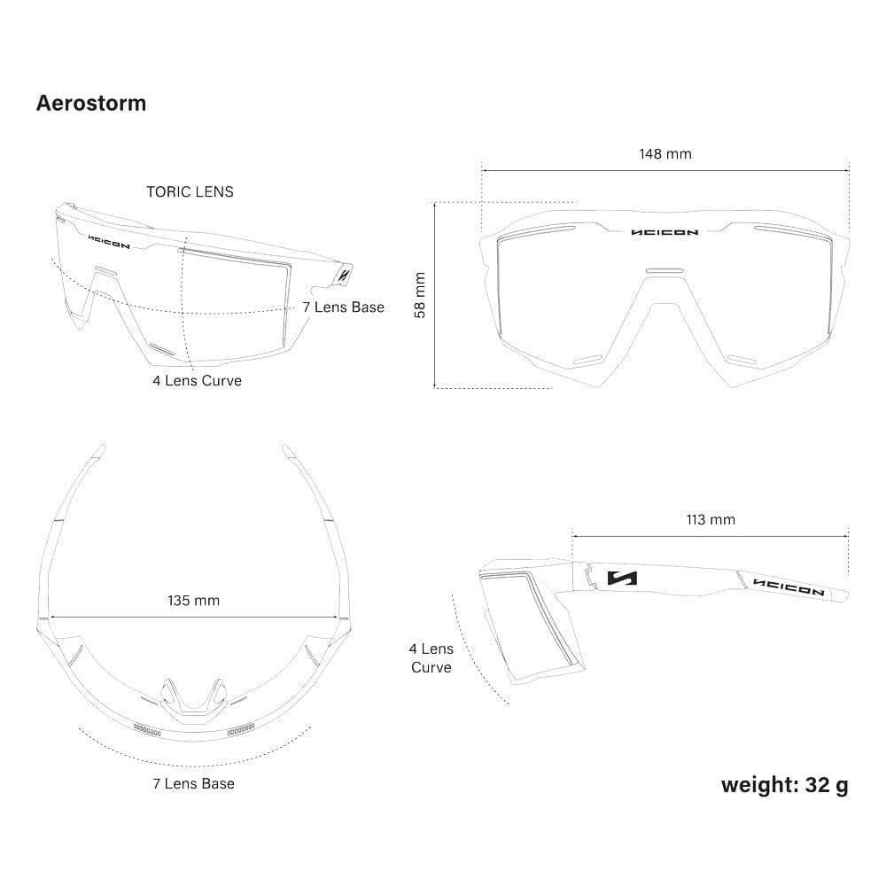 Scicon Sports Aerostorm Multimirror Blue Sun Glasses