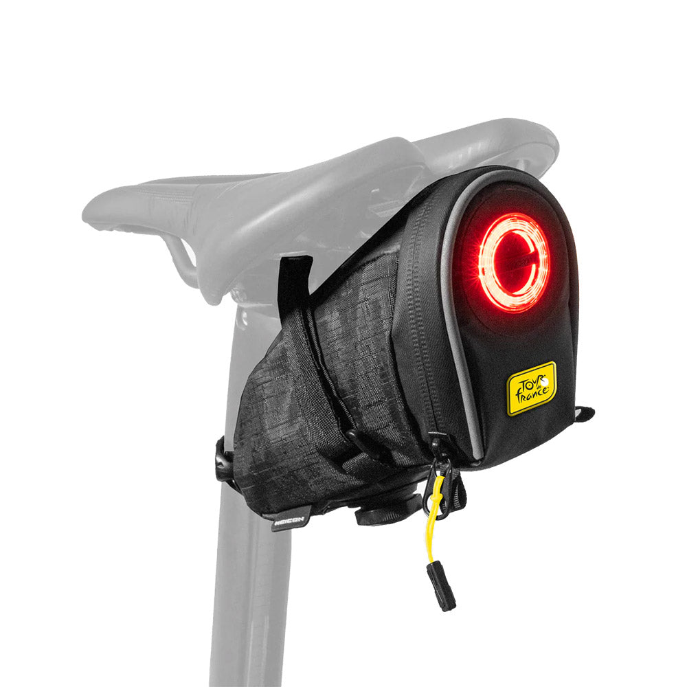 Scicon Sports 098 Saddle Bag With Tail Light Tour De France -  - Black-Yellow