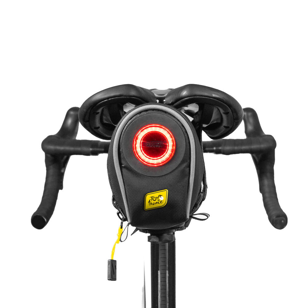 Scicon Sports 098 Saddle Bag With Tail Light Tour De France -  - Black-Yellow