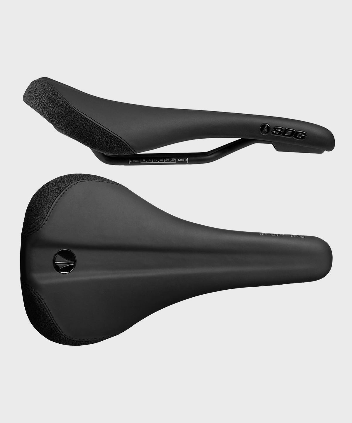 SDG Bel Air V3 Traditional Steel Saddle - Black Top / Black Base EVA