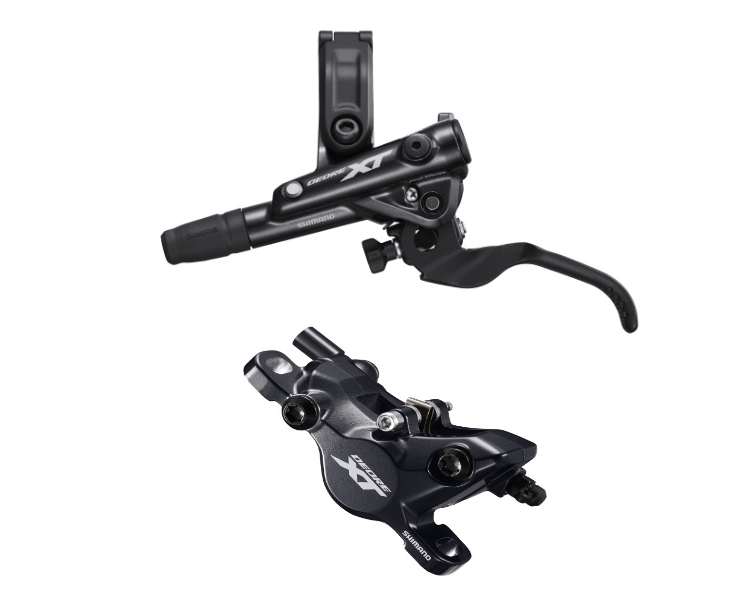 Shimano Deore XT BR-M8100/BL-M8100 bled brake lever/post mount calliper