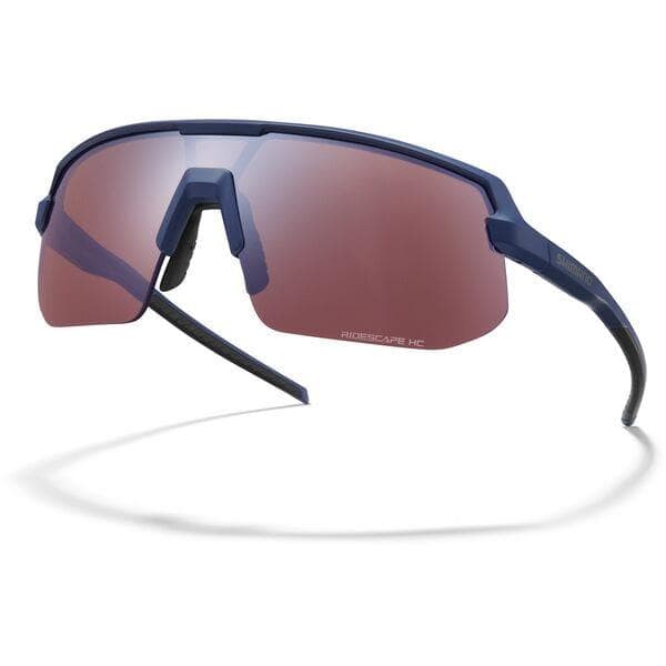 Shimano Clothing Twinspark Glasses, Navy, RideScape High Contrast Lens