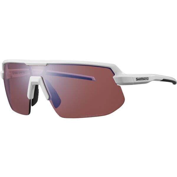 Shimano Clothing Twinspark Glasses, White, RideScape High Contrast Lens