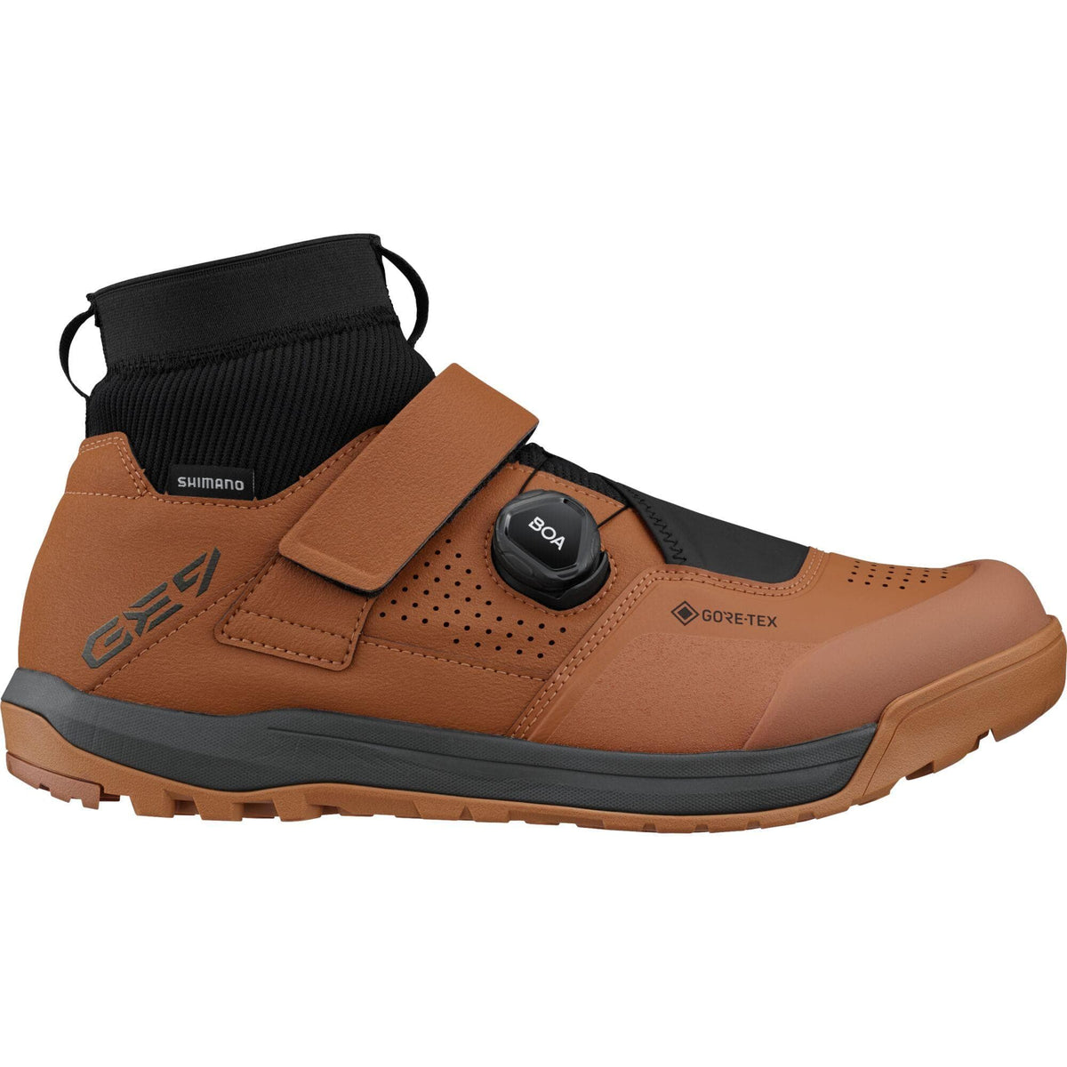 Shimano-Clothing-GE9-(GE900)-GORE-TEX-Shoes,-Oak-Brown,-Size-45