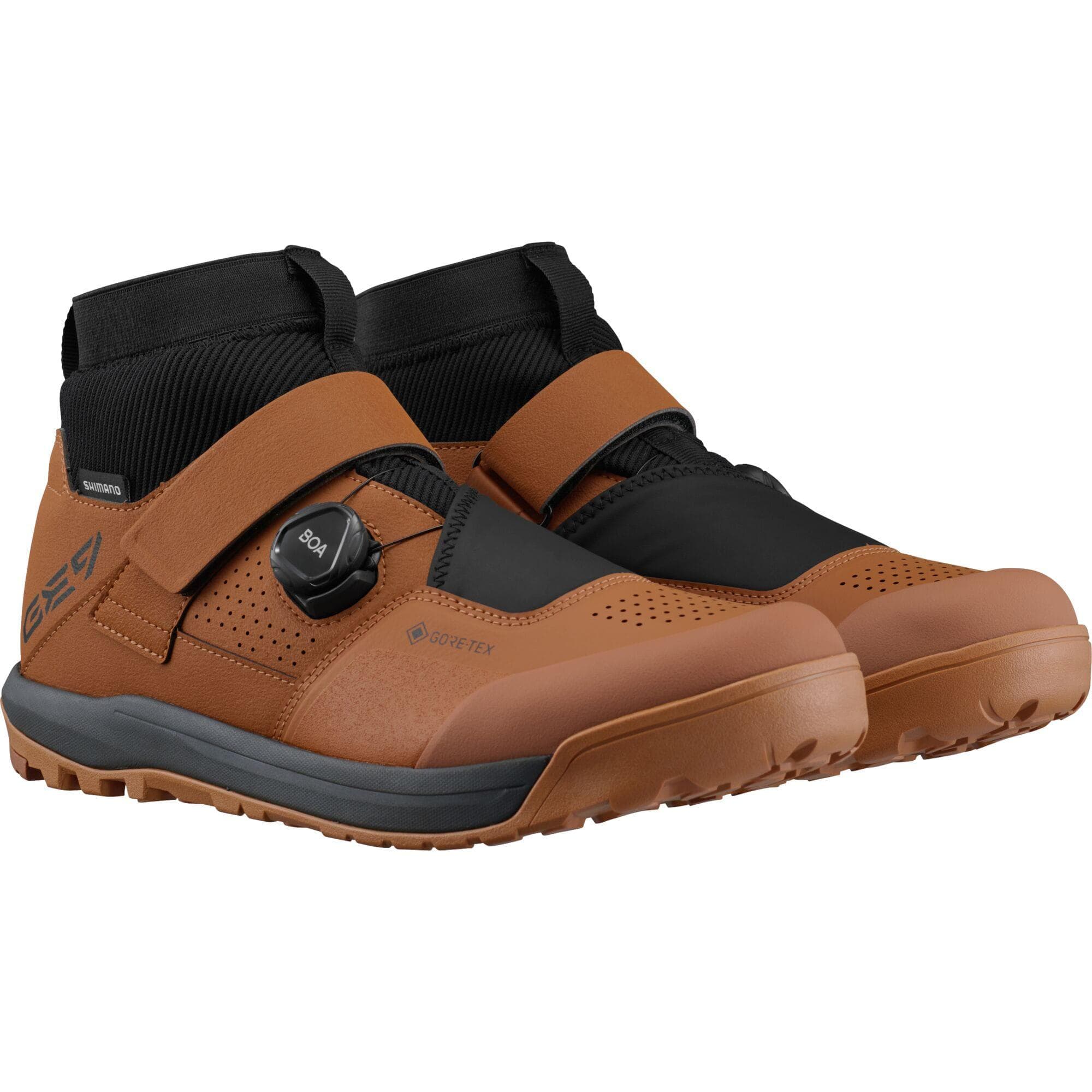 Shimano Clothing GE9 (GE900) GORE-TEX Shoes, Oak Brown, Size 47