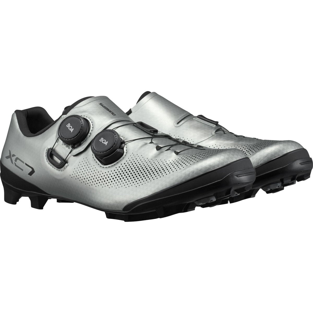 Shimano Clothing XC7 (XC703) Shoes, Silver, Size 45