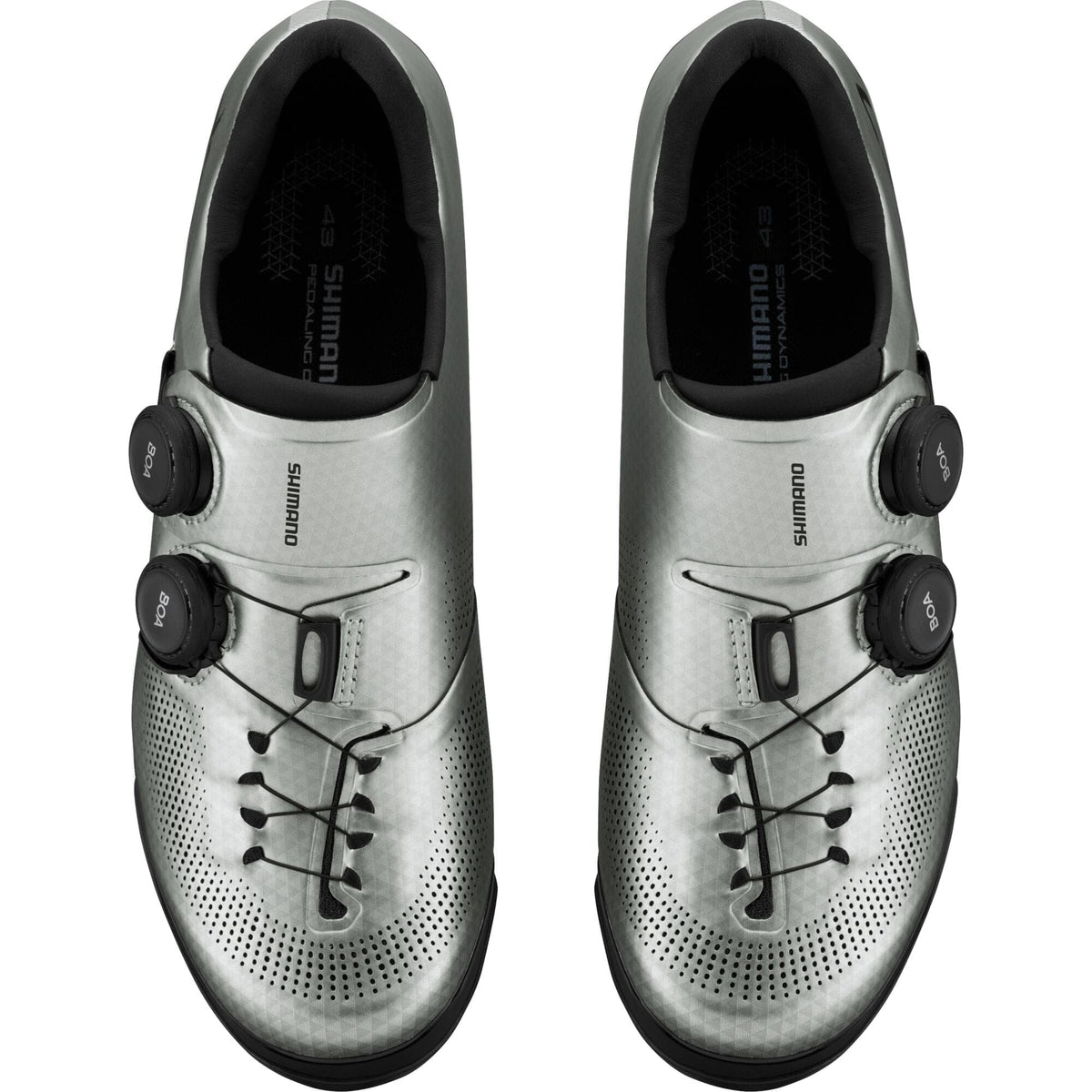 Shimano Clothing XC7 (XC703) Shoes, Silver, Size 45