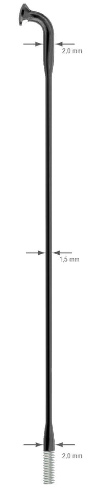 sapim-laser-d/b-14/17g-blk-251mm-(50)