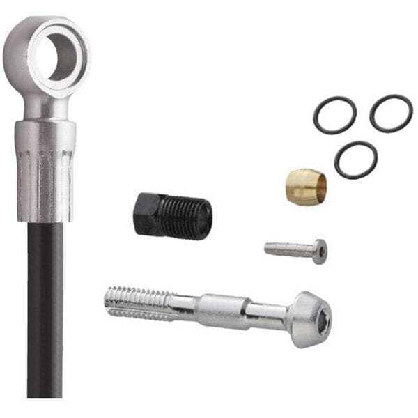 Shimano Deore SM-BH59 disc brake cuttable hose; MTB straight/straight; rear 1700 mm; black