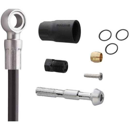 Shimano XTR SM-BH90 XTR/Xt/SLX disc brake cuttable hose; straight banjo; rear; black