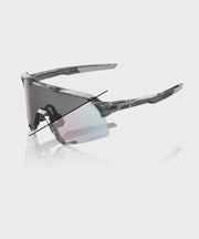 100% S3 Glasses - Translucent Grey / Rose Gold Mirror Photochromic Lens