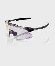 100% Aerocraft Glasses - Gloss Black / Purple Mirror Photochromic Lens