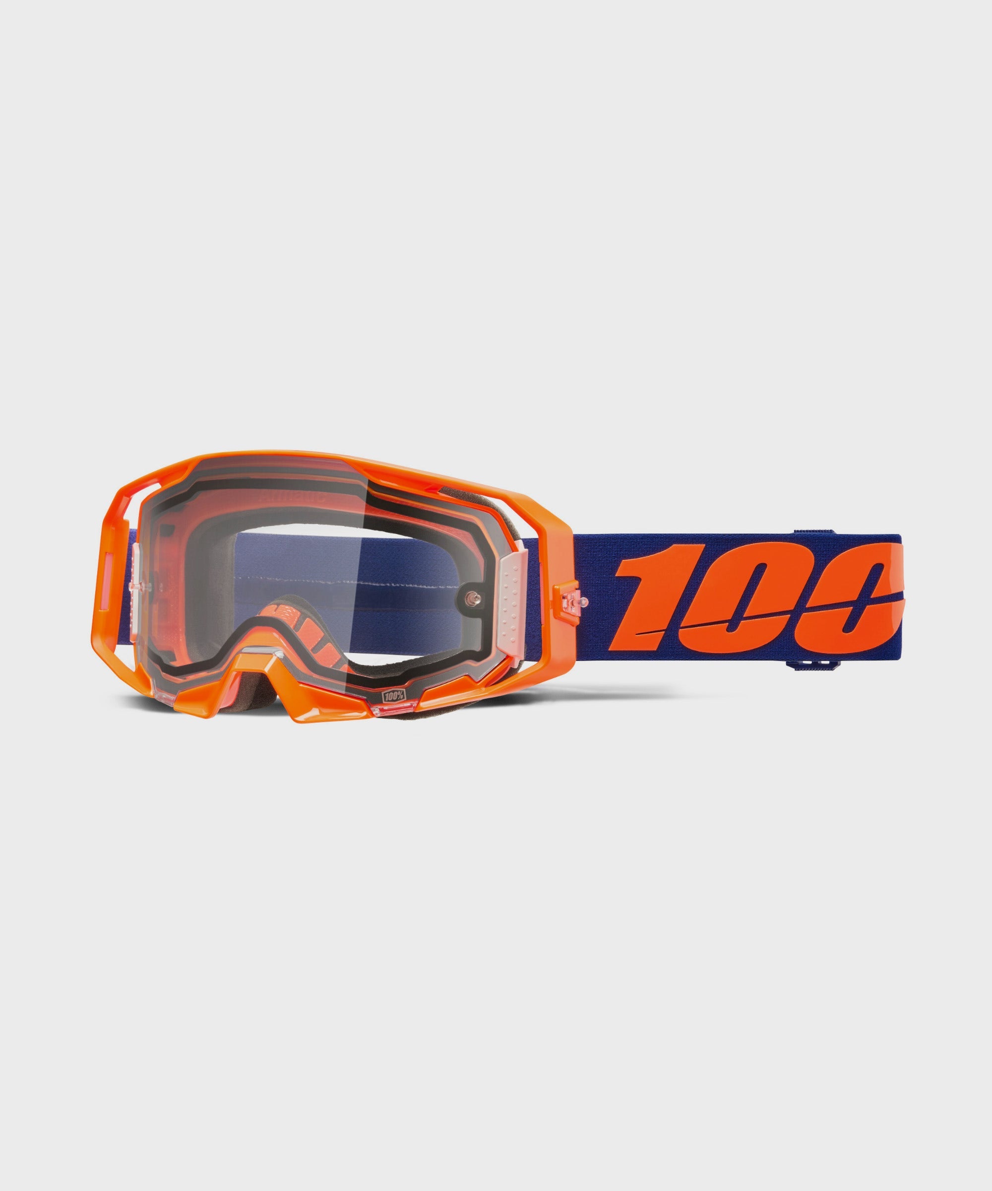 100% ARmatic Enduro Moto Dual Pane Goggle Neon Orange / Clear Lens