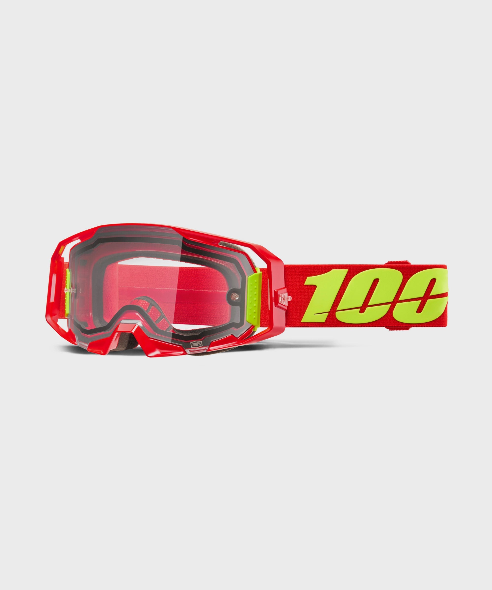 100% ARmatic Enduro Moto Dual Pane Goggle Red / Clear Lens