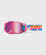 100% Armega Goggle LeFreak / HiPER Pink Mirror Lens