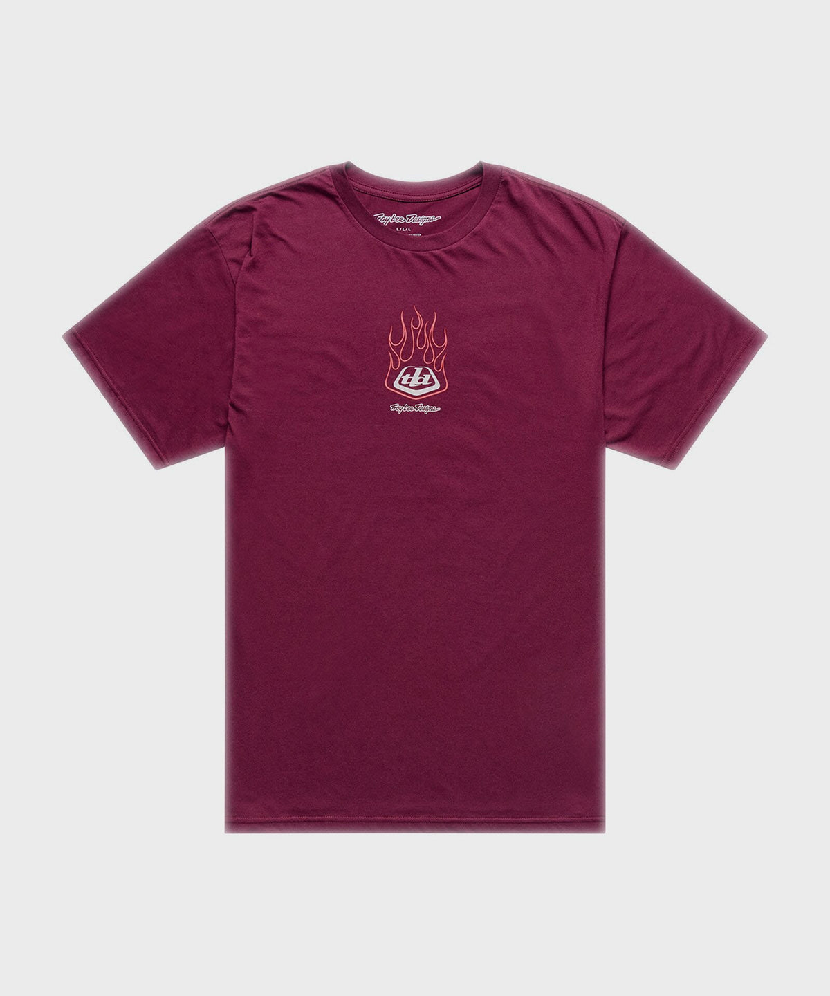 Troy Lee Designs Flame2 Short Sleeve T-Shirt - Sangria - S