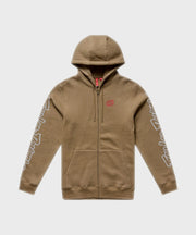 Troy Lee Designs Badge Zip Up Hoodie - Sienna - L
