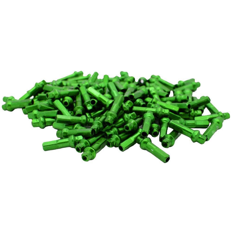 Sapim Double Square Alu Nipples 18mm Green (100 pcs)