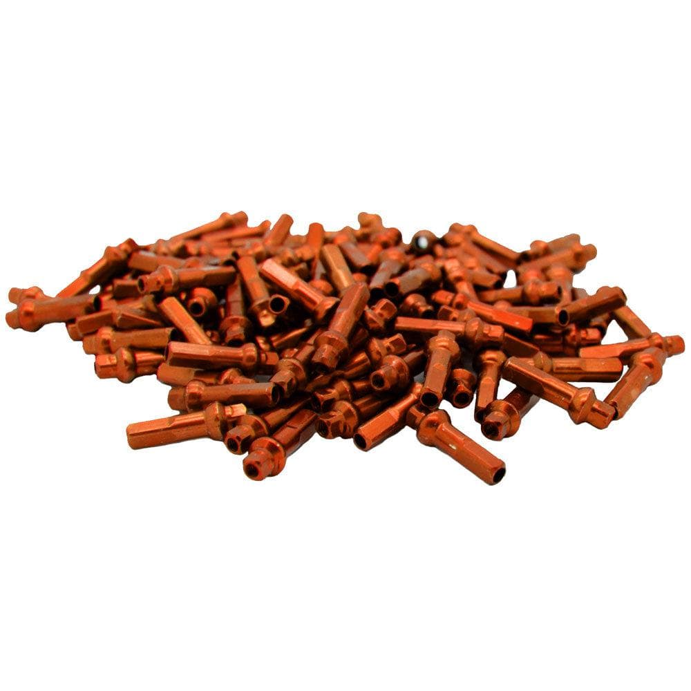 Sapim Double Square Alu Nipples 18mm Orange (100 pcs)