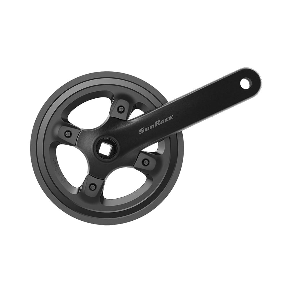 SunRace FCM800 Single Ring Crank Black 175mm