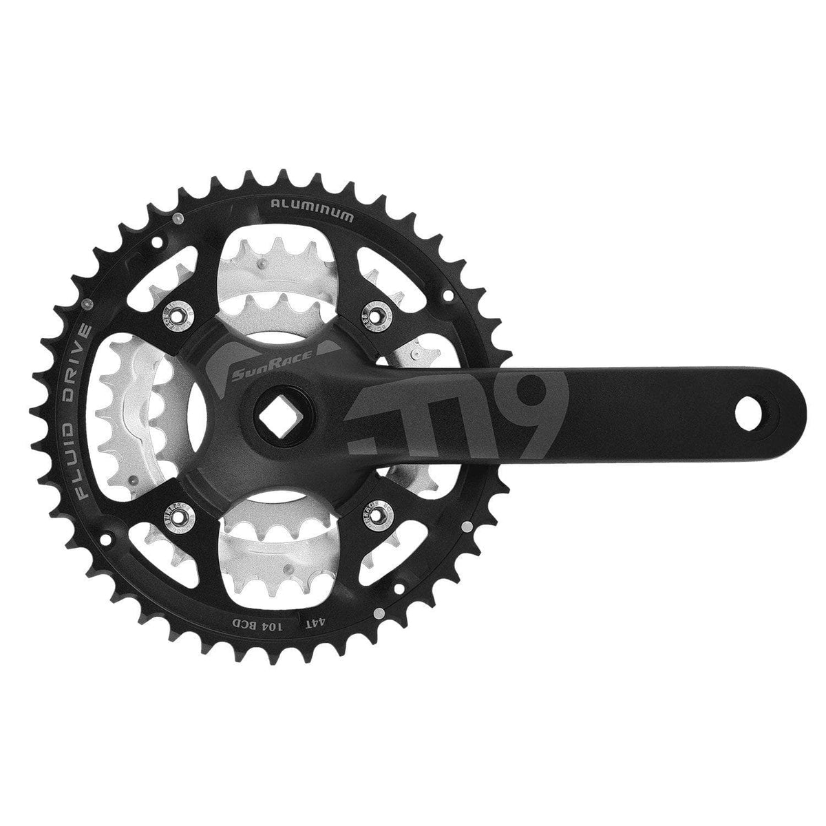 SunRace M914 Chainset Black 175mm
