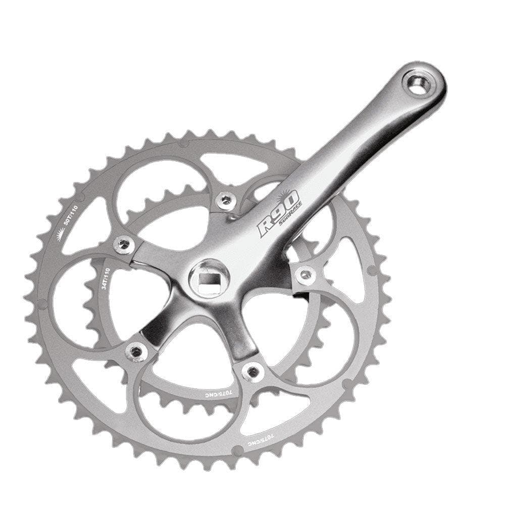 Sunrace FCR9F 9x 50/34T 170mm Chainset Rings Silver