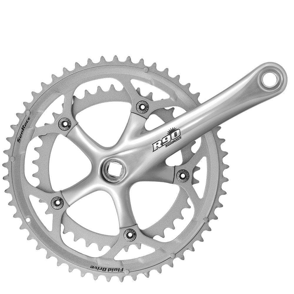 Sunrace FCR9F 9x 50/34T 170mm Chainset Rings Silver