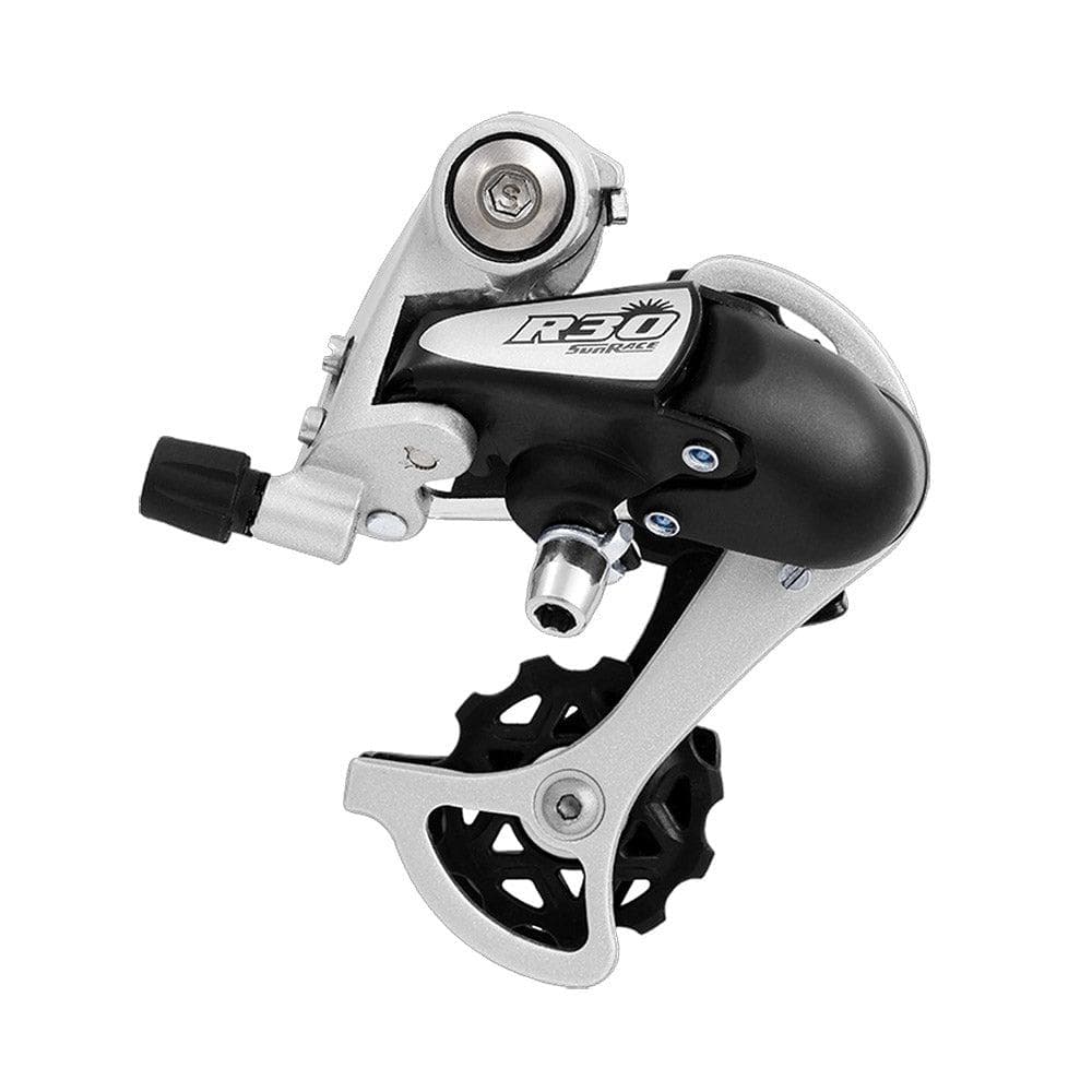 sunrace-rdr37-road-6/7x-rear-derailleur-short-cage-silver