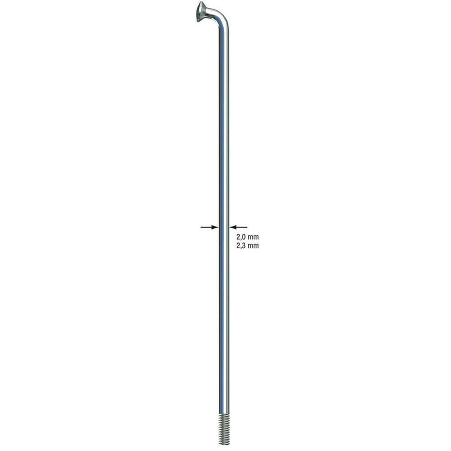 Sapim Leader Plain 14G Sil 170mm (100)