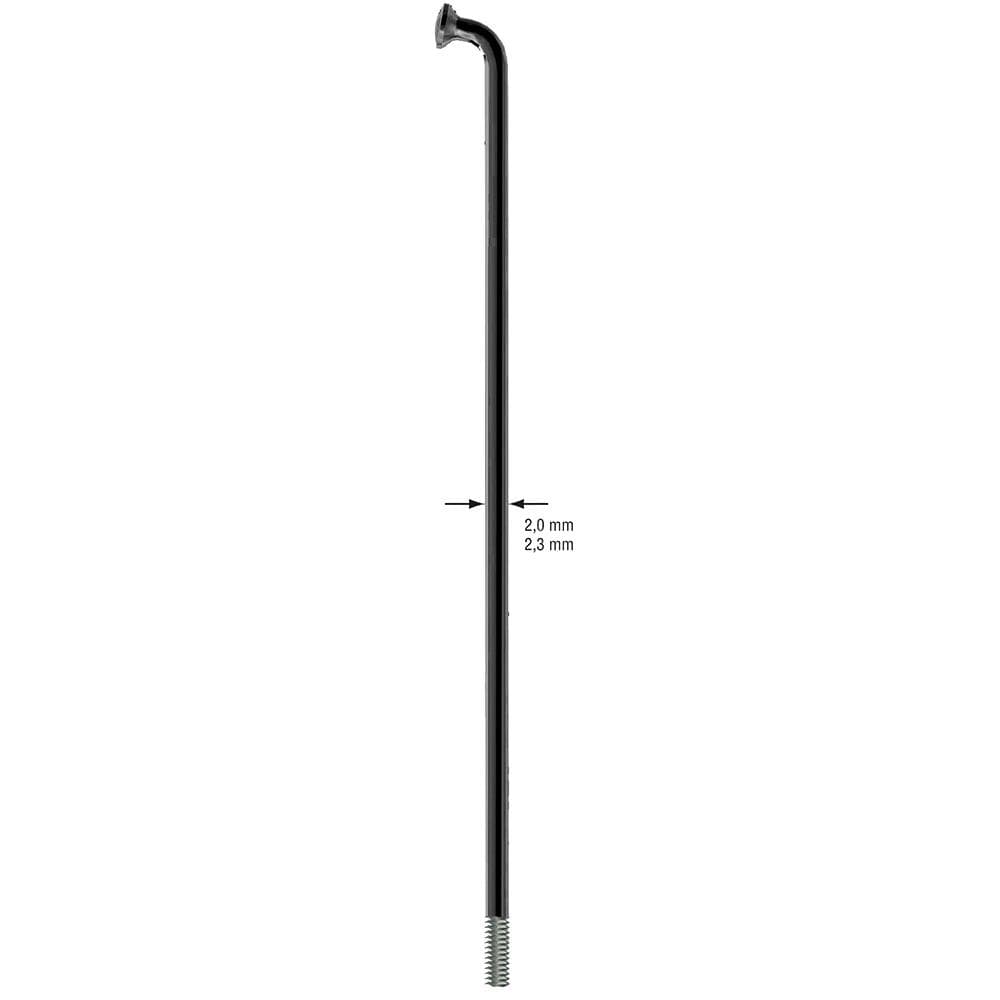 Sapim Leader Plain 14G Blk 288mm (100)