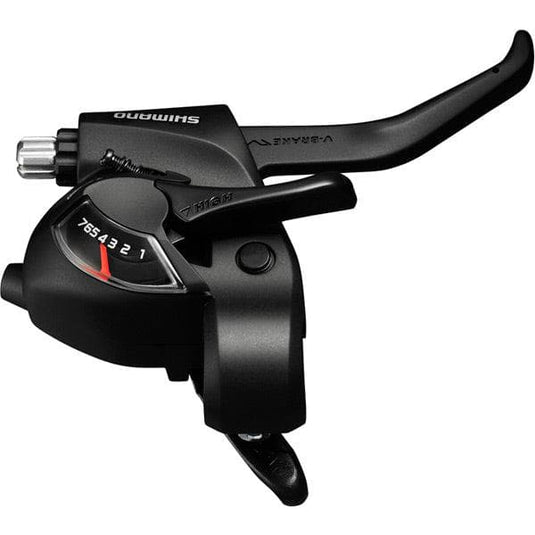 Shimano Altus ST-EF41 EZ fire plus STI set for V-brakes; 3x7-speed; 2-finger lever; black