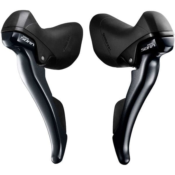 SHIMANO ST-R3000 SORA STIレバー Shimano Sora ST-R3000 Sora STI lever set; 9-speed; triple