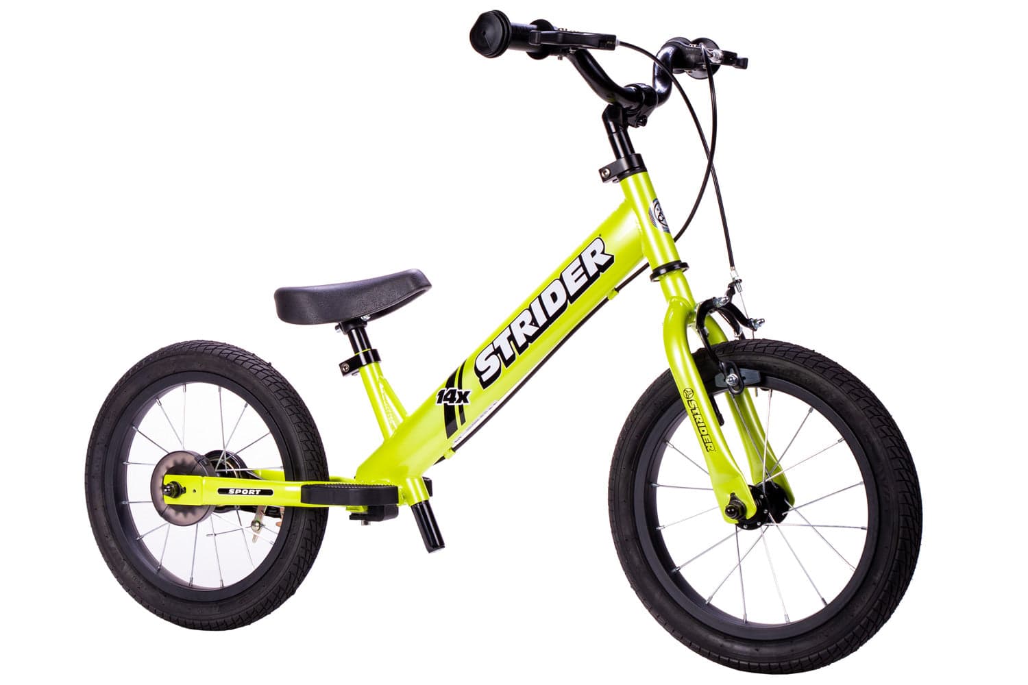 Strider 14x Sport Kids Balance Bike Green 14"