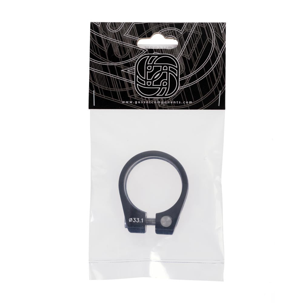 Gusset Components  Clench Seatclamp Black 28.6mm
