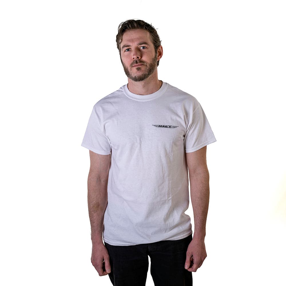Halo Logo T-Shirt - White White Large