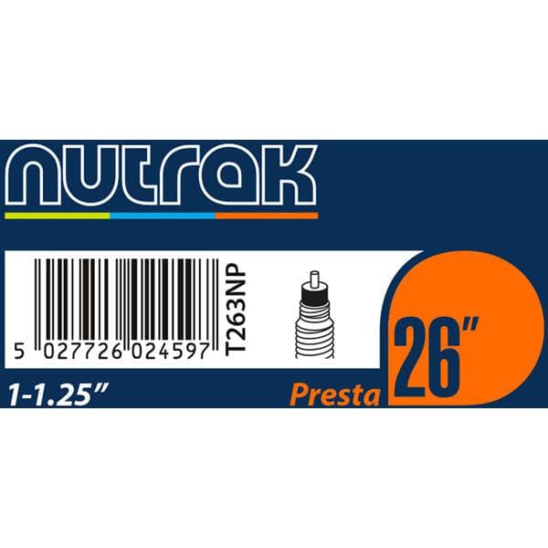 Load image into Gallery viewer, Nutrak 26 x 1 - 1.25 inch Presta inner tube

