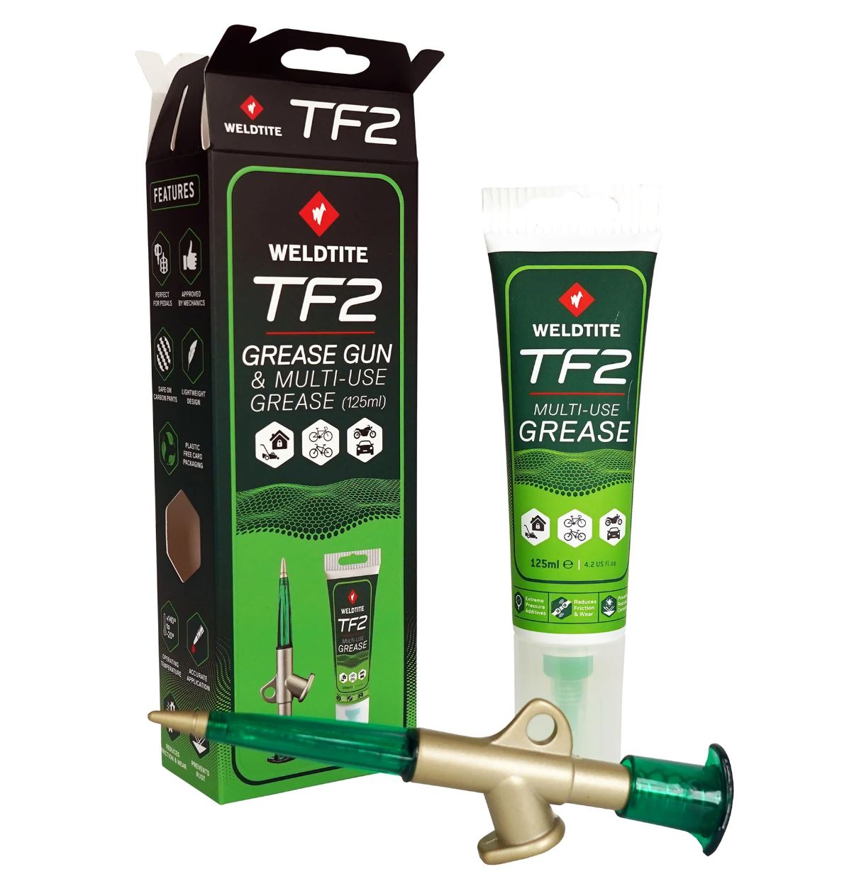 Weldtite TF2 Grease Gun & Multi-Use Grease (125ml)