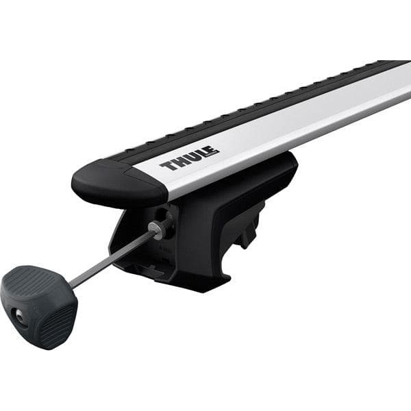 Thule 7104 Evo Raised Rail foot pack for cars with roof rails; pack of 4