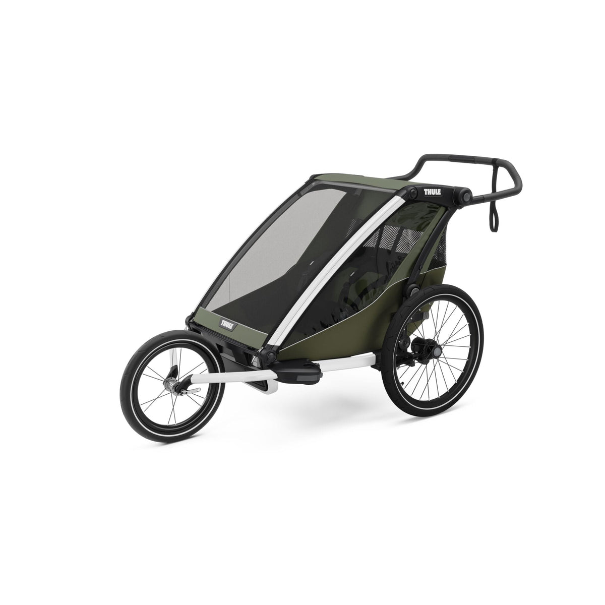 Thule Chariot Cross Lite U.K. certified child carrier; Vintage Green; Double
