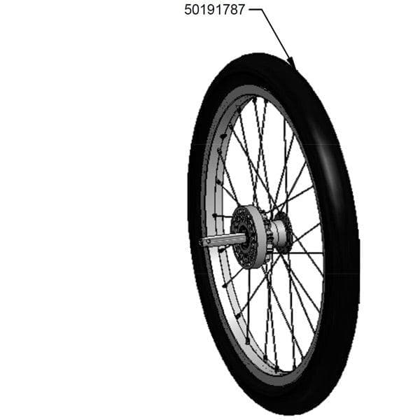 Load image into Gallery viewer, Thule 18 inch wheel assembly with tyre for Chinook 1 or 2
