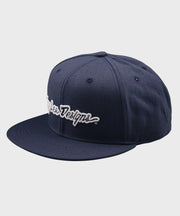 Troy Lee Designs Flat Bill Snapback - Signature - Indigo - UNI