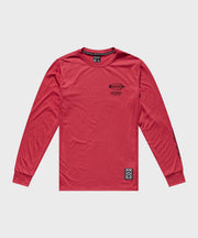 Troy Lee Designs Skyline Ride Feathered Long Sleeve Tee - Ember Red - M