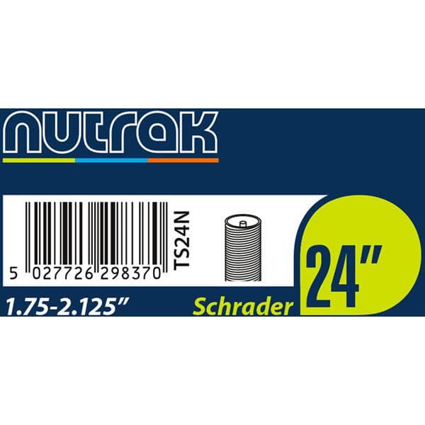 Load image into Gallery viewer, Nutrak 24 x 1.75 - 2.125 inch Schrader - self-sealing inner tube
