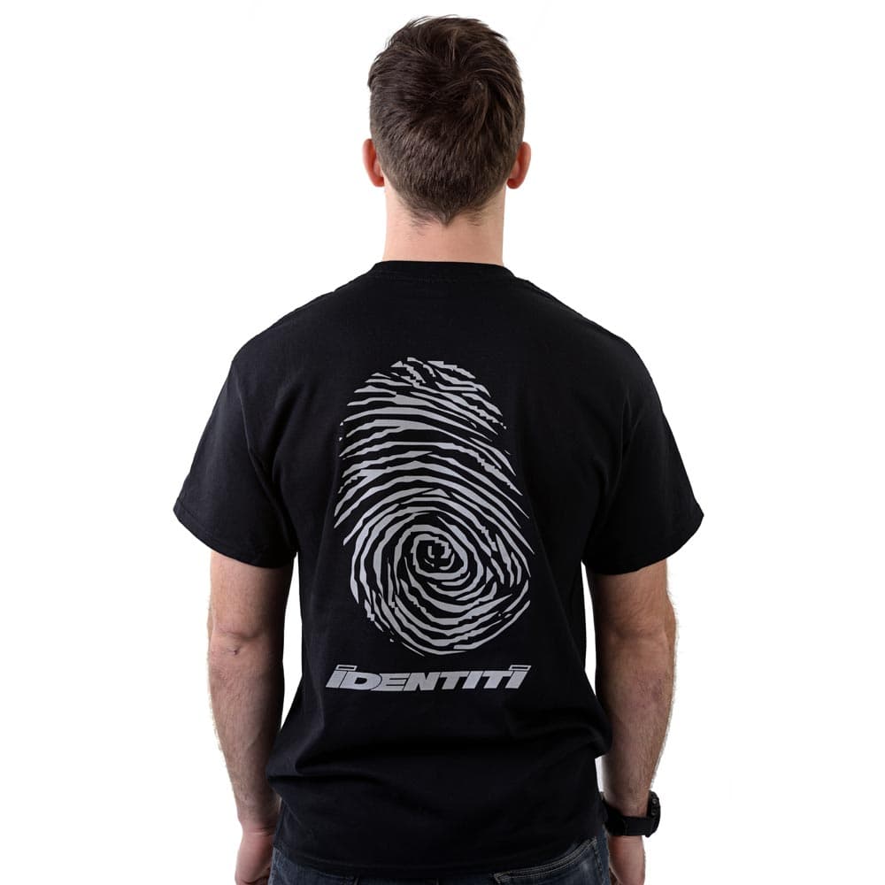 Identiti F-print Logo T-shirt Black Large